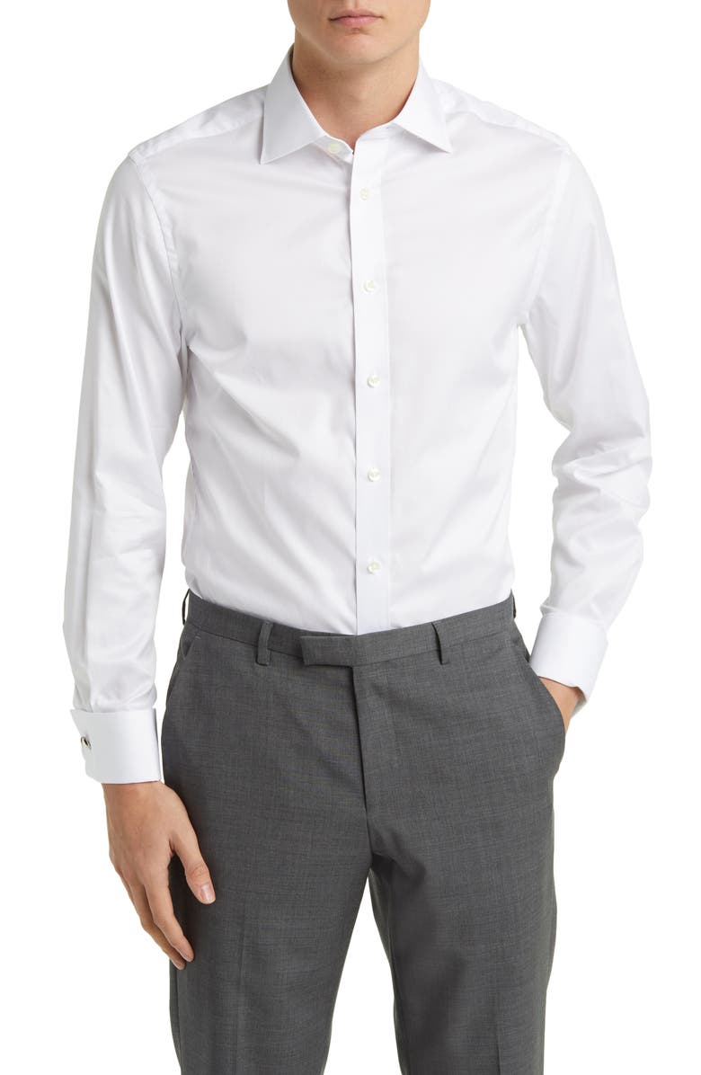 Charles Tyrwhitt Slim Fit Egyptian Cotton Twill Dress Shirt, Main, color, 