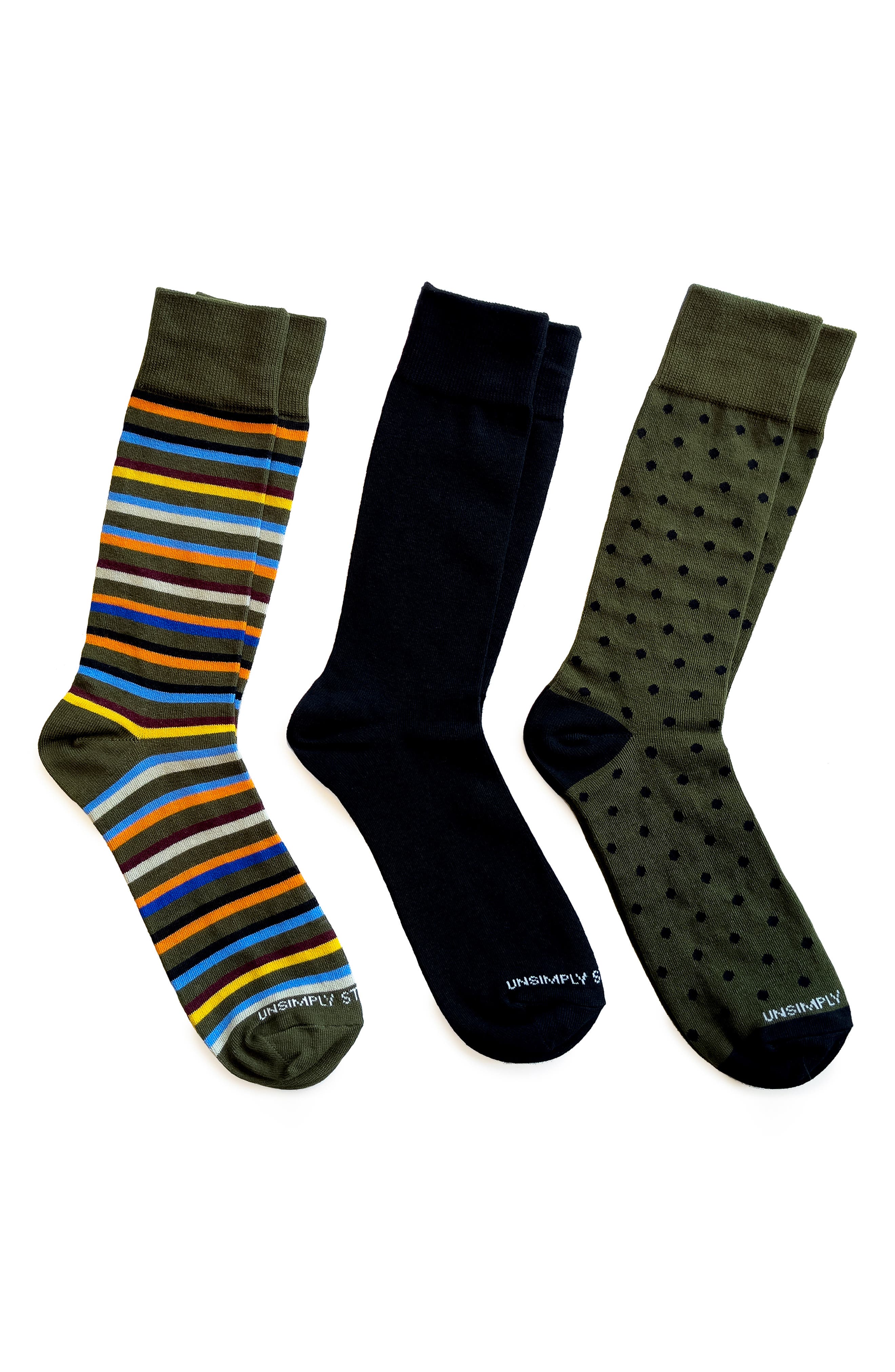 Assorted 3-Pack Crew Socks