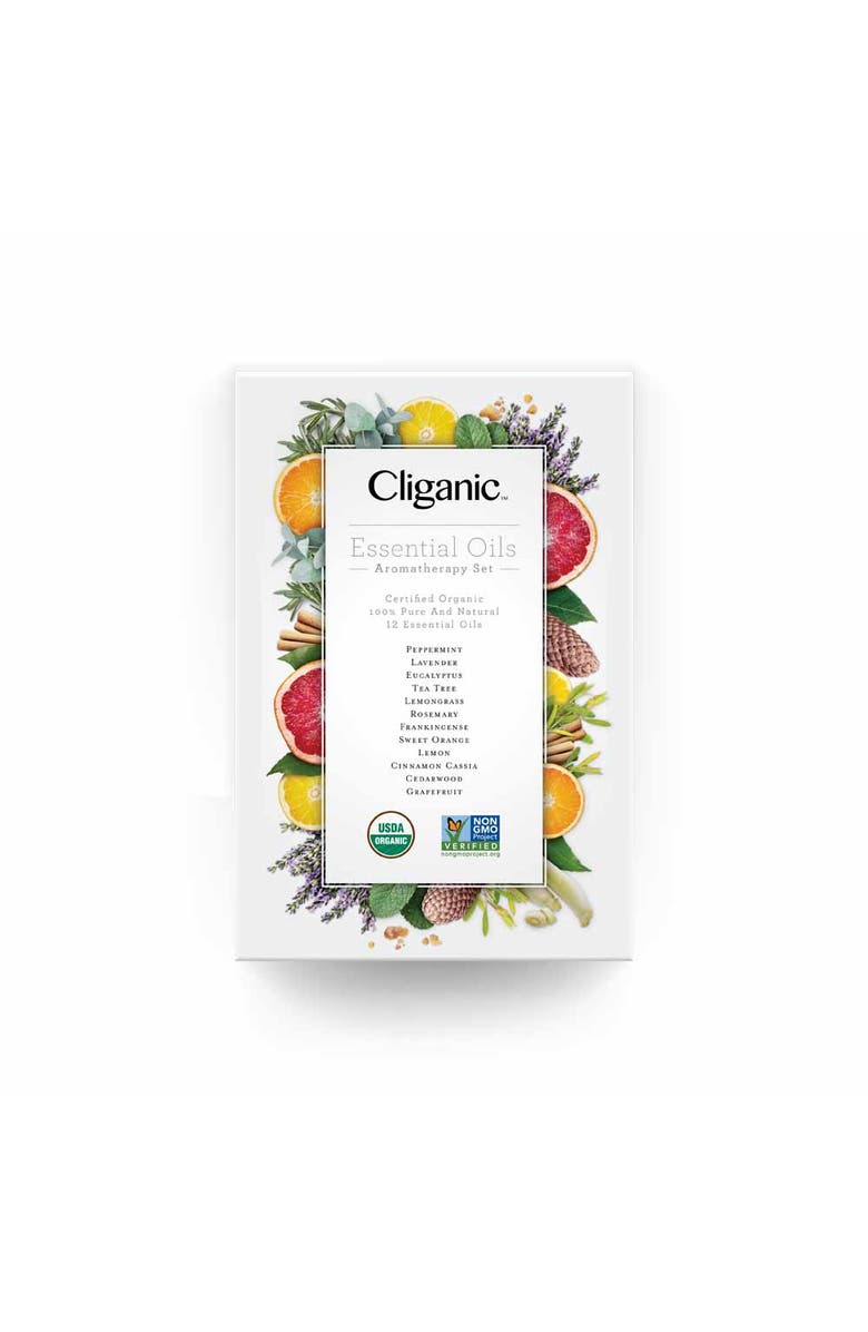 Cliganic Organic Aromatherapy Set - Top 12 Essential Oils 12x0.17oz, Alternate, color,