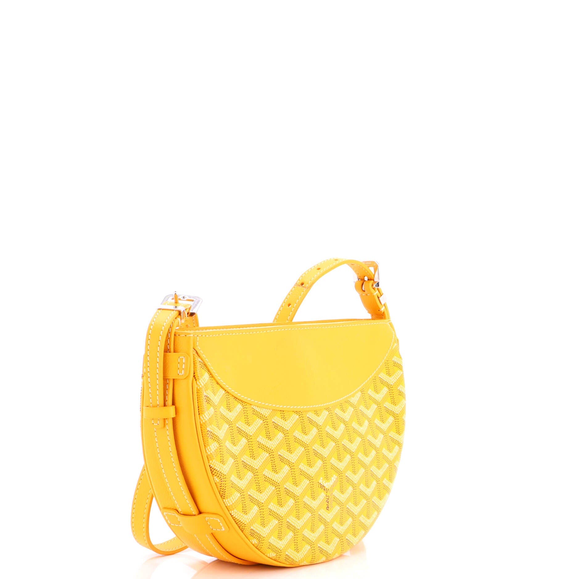 Pre-Owned Goyard Hirondelle Shoulder Bag Coated Canvas and Leather, Alternate, color, Orange