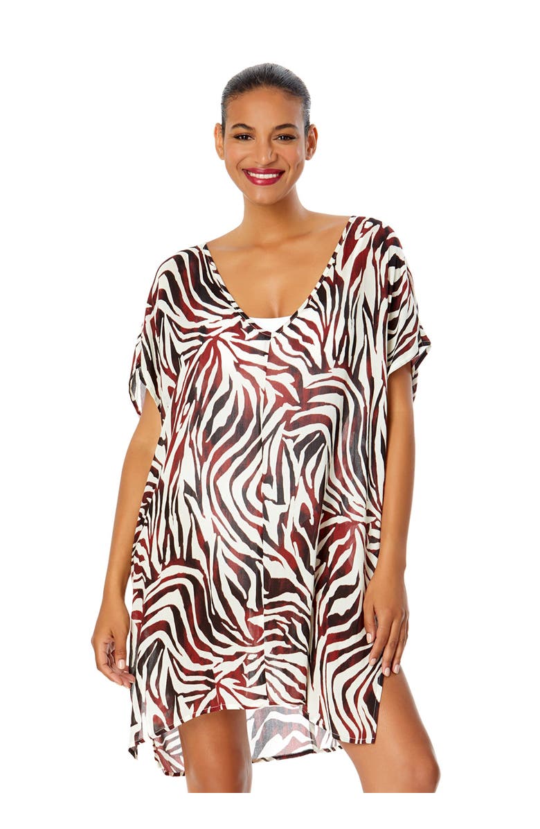 Anne Cole Women's Tiger Dance Easy Tunic Swimsuit Cover Up, Main, color, 