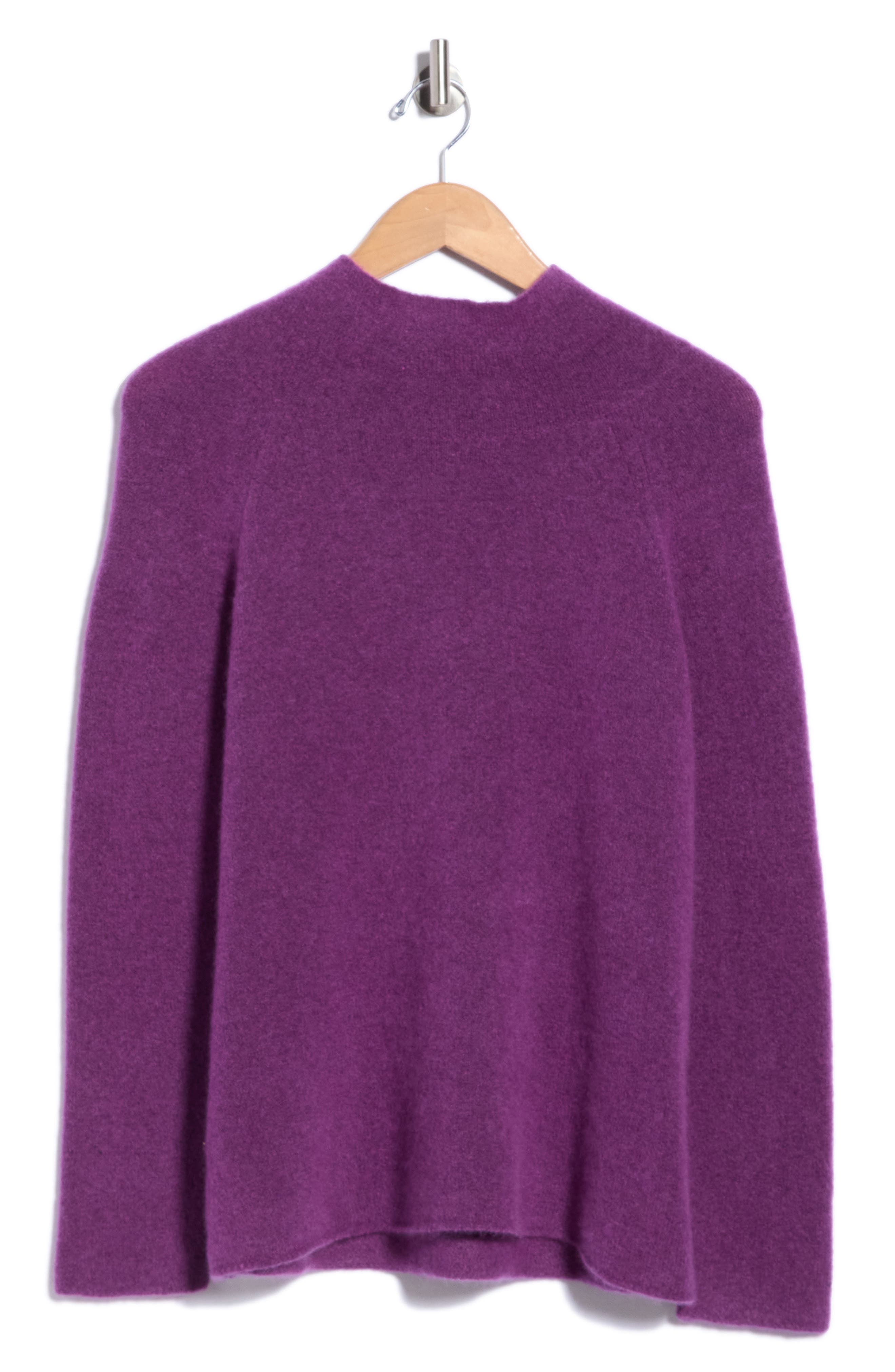 Mock Neck Cashmere & Silk Sweater