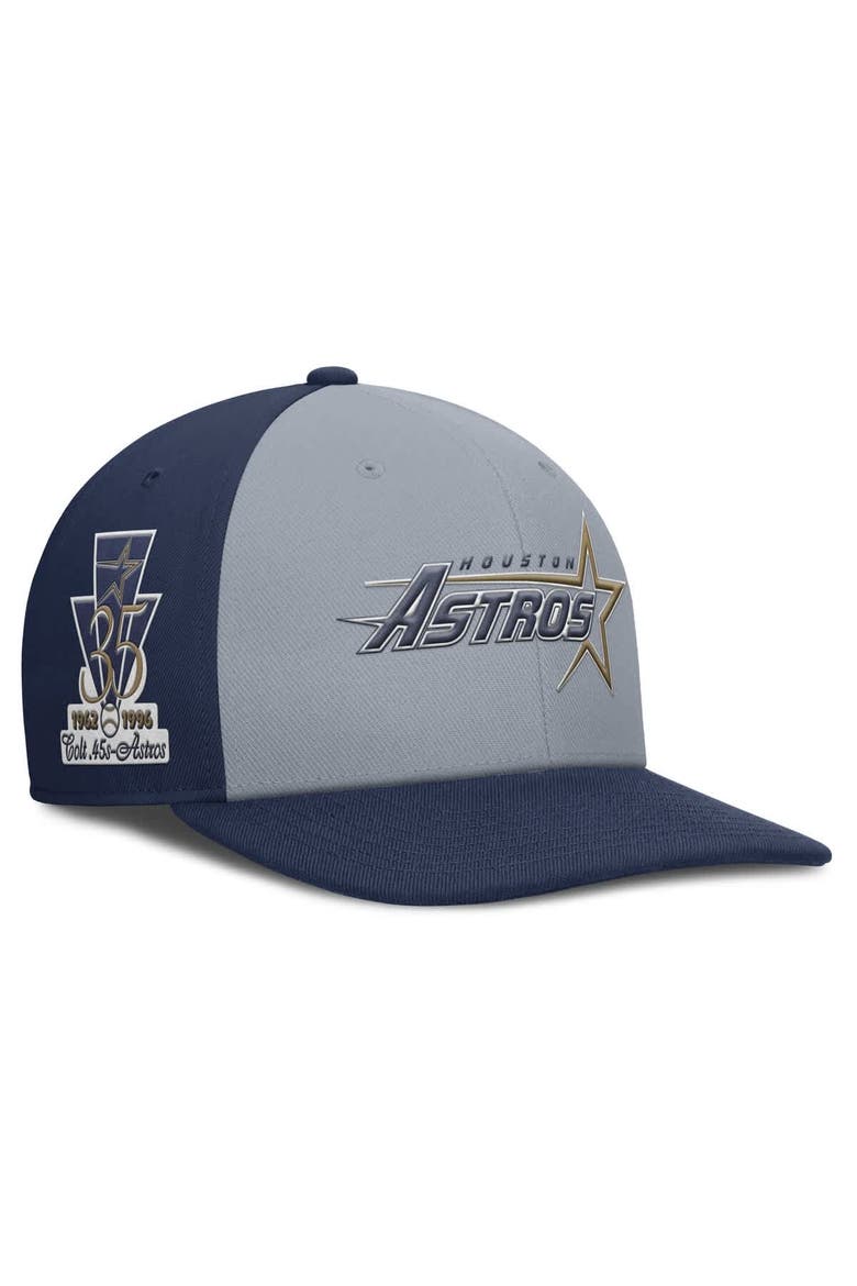 Men's Nike Gray/Navy Houston Astros Pro Performance Snapback Hat, Main, color, Gray