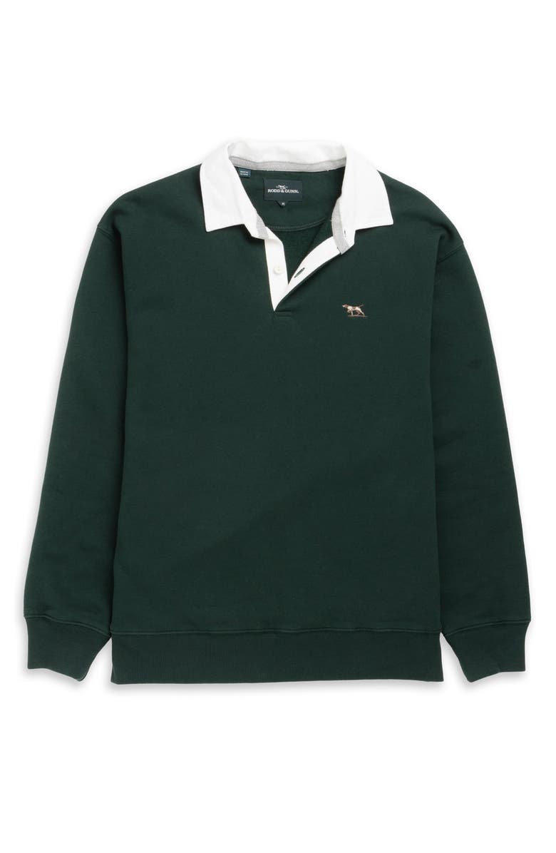 Rodd & Gunn Otago Rugby Shirt, Alternate, color, Forest