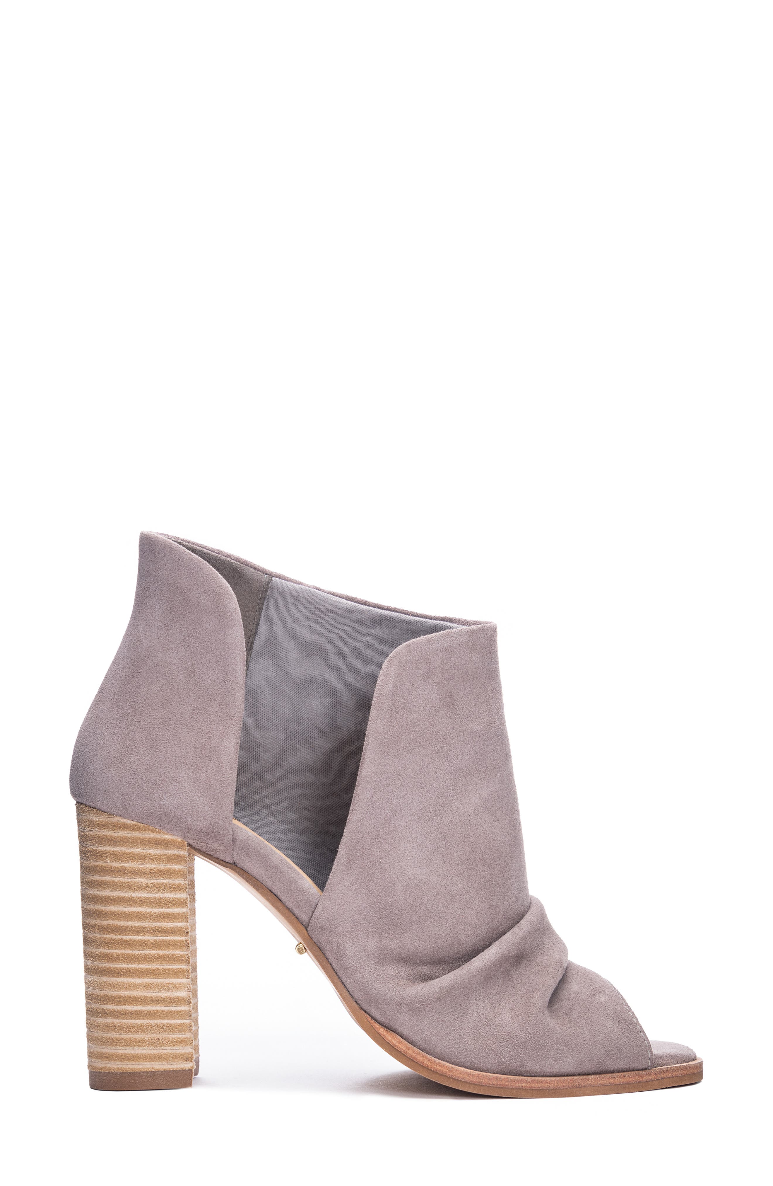 42 Gold Loyalty Open Toe Bootie, Alternate, color, Grey