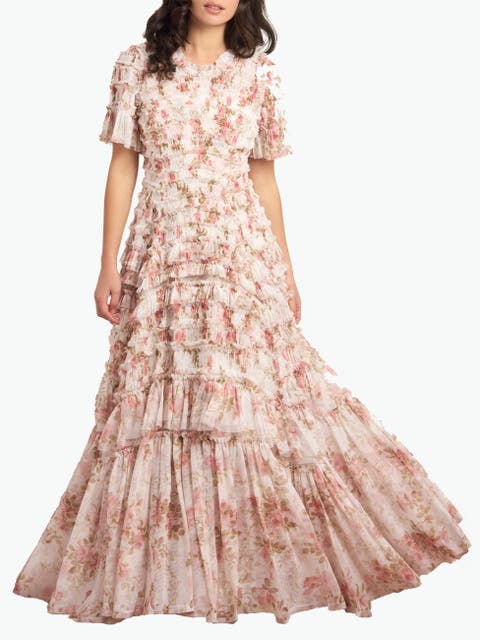 Summer's Rose Valentine Ruffle Gown