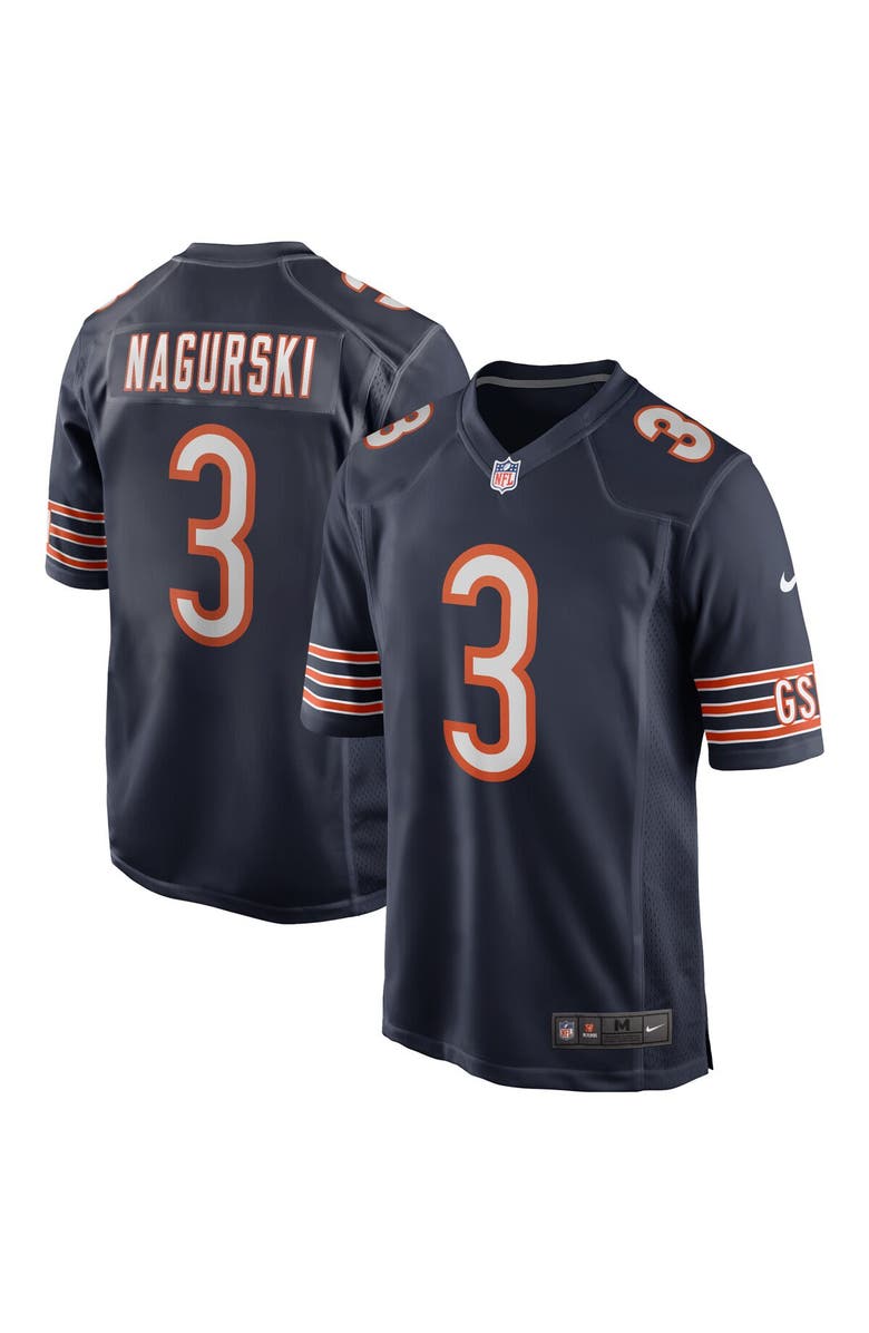 Nike Men's Nike Bronko Nagurski Navy Chicago Bears Game Retired Player Jersey, Alternate, color, 