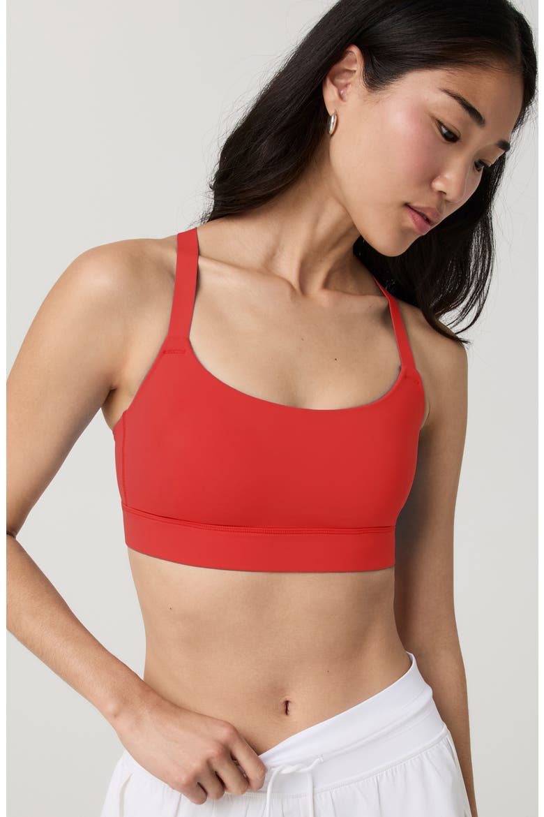 V1 High Impact Sports Bra, Alternate, color, CRIMSON