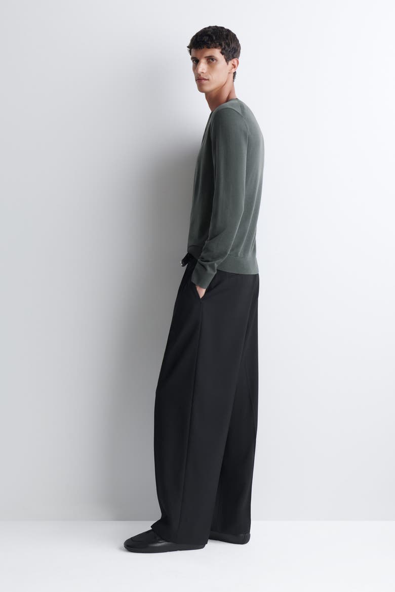 Slim Merino Wool Henley Top, Alternate, color, DARK GRAY