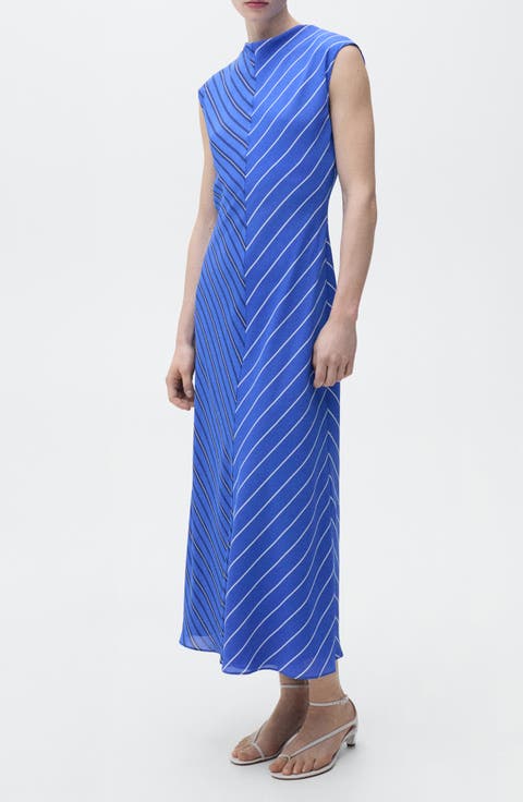 Chevron Stripe A-Line Dress (Regular & Plus)