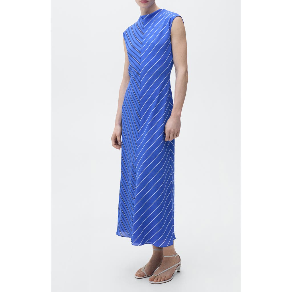 Mango Chevron Stripe A-line Dress