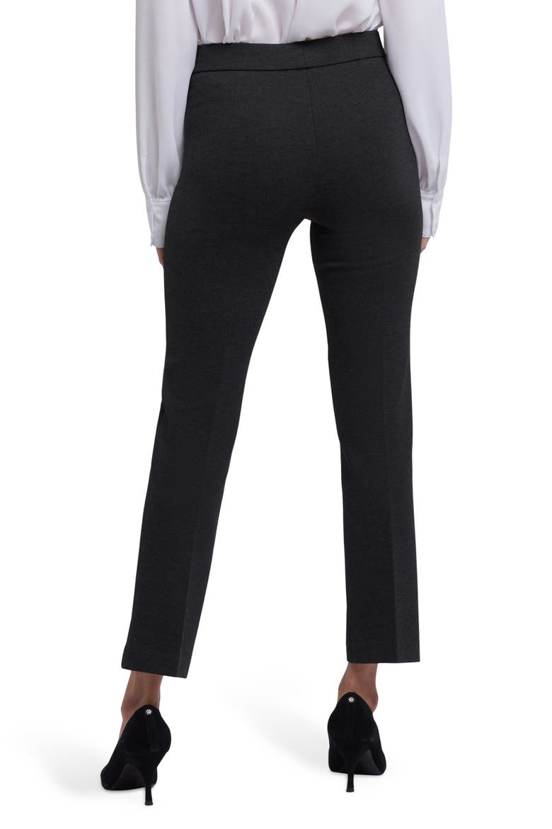 Pull-On Ankle Straight Leg Pants, Alternate, color, CHARCOAL HEATHER