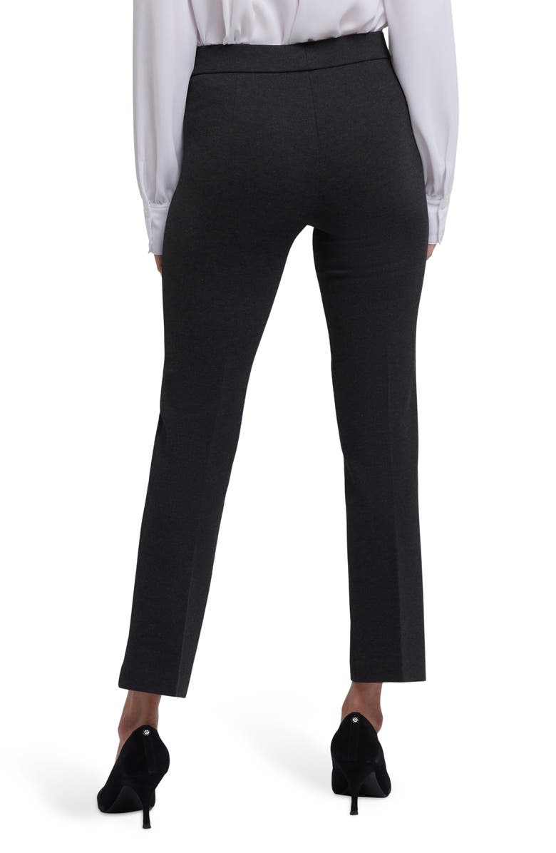 NYDJ Pull-On Ankle Straight Leg Pants, Alternate, color, Charcoal Heather