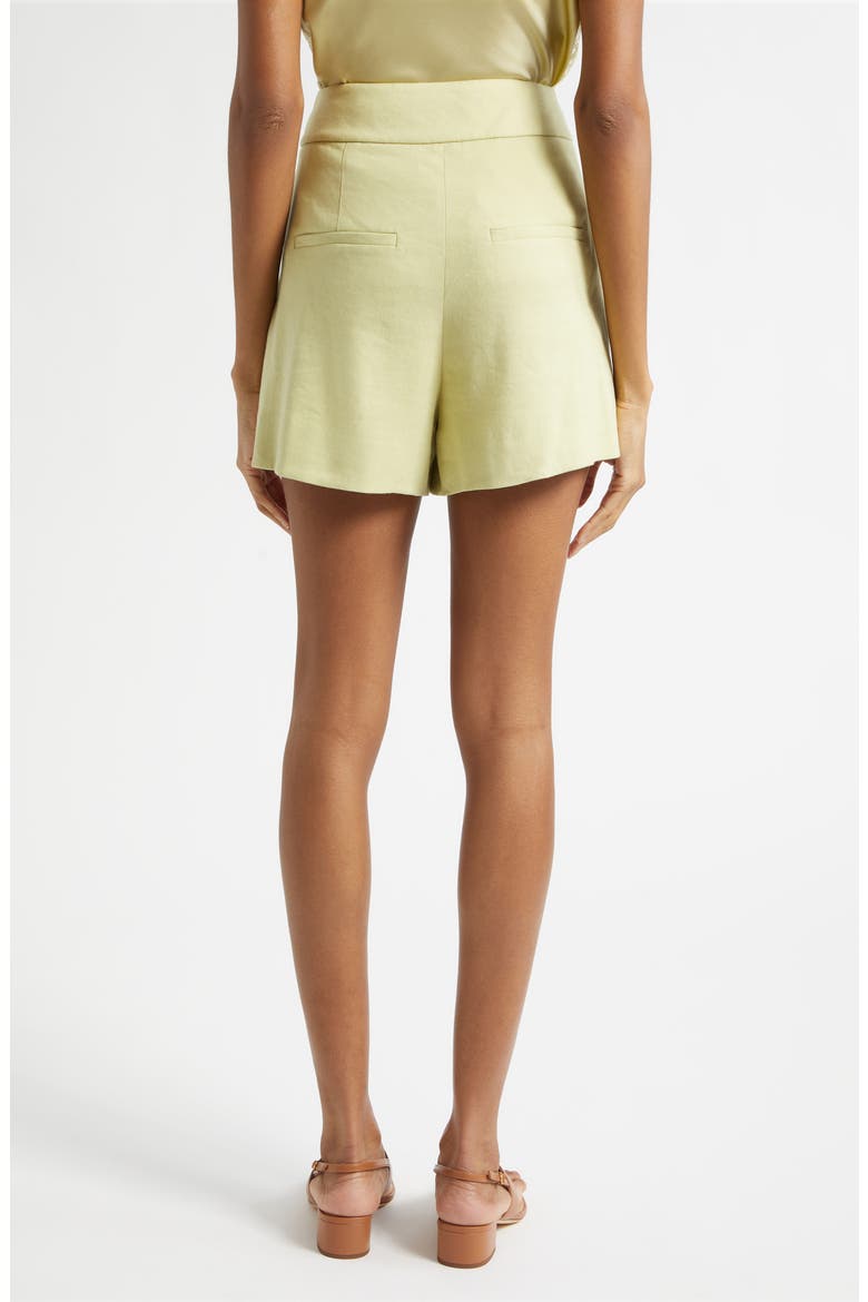 Haina Linen Blend Shorts, Alternate, color, PISTACHIO