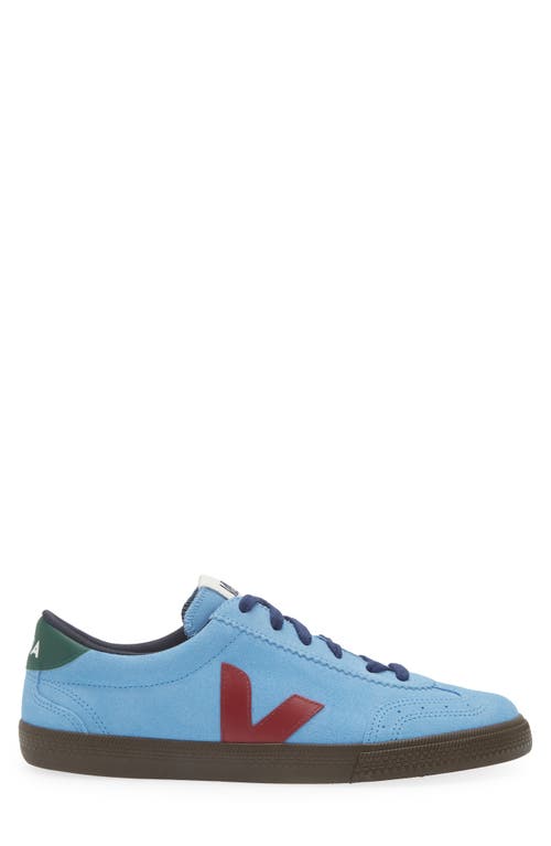 Veja Man Sneakers Azure Size 12 Leather In Blue