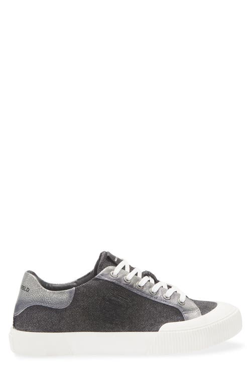Karl Lagerfeld Paris Low Top Sneaker In Black