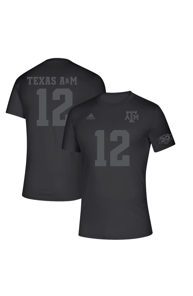 adidas Unisex adidas Black Texas A&M Aggies Soccer 30th Anniversary T-Shirt, Main, color, Black