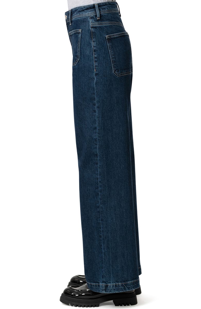 Mavi Jeans Paloma Marine Patch Pocket High Waist Wide Leg Jeans, Alternate, color, Deep Classic Blue