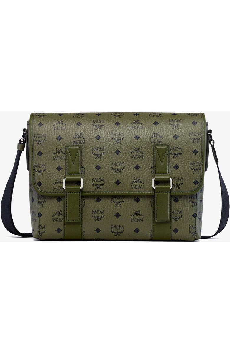 MCM Aren Messenger in Visetos, Main, color, Green