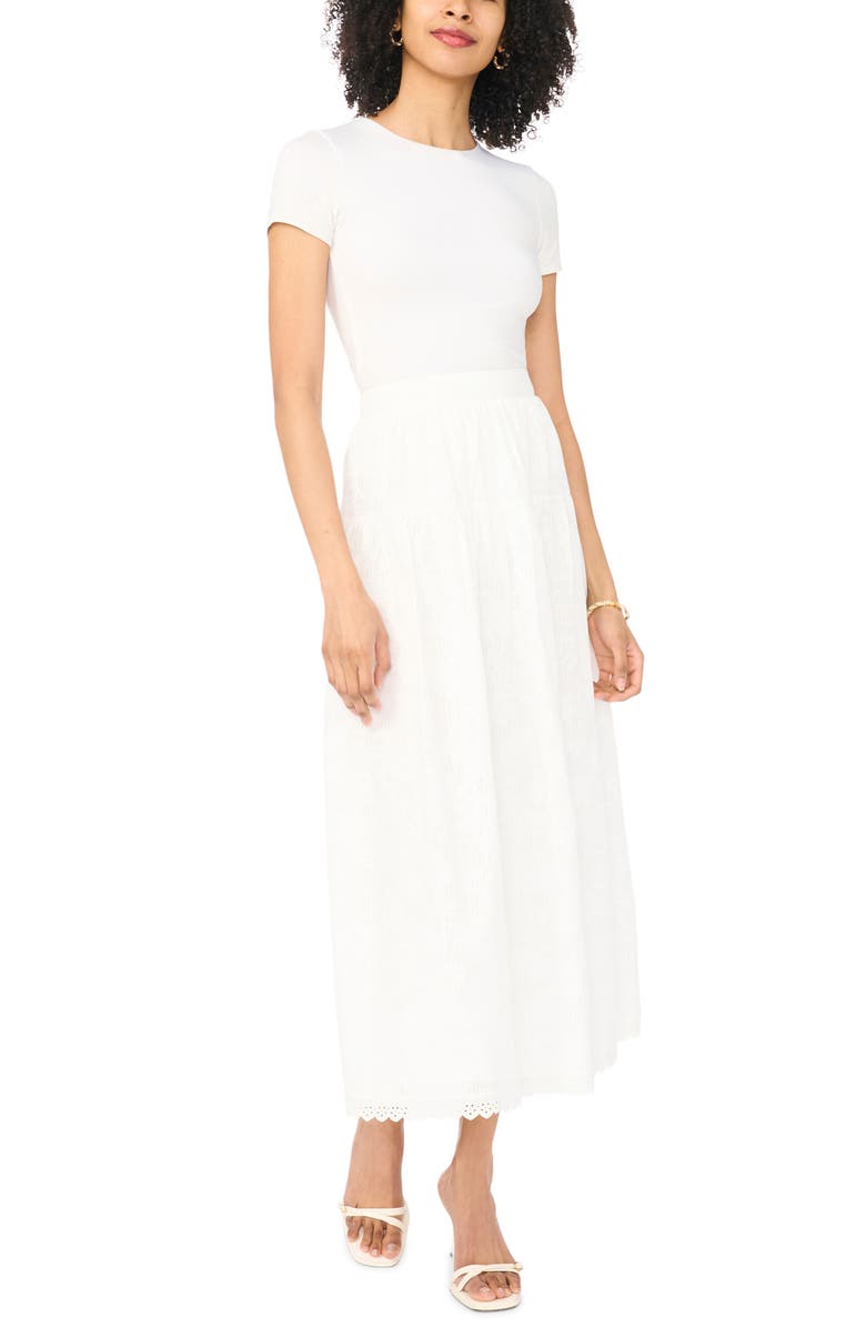 Vince Camuto Midi Skirt, Alternate, color, Ultra White