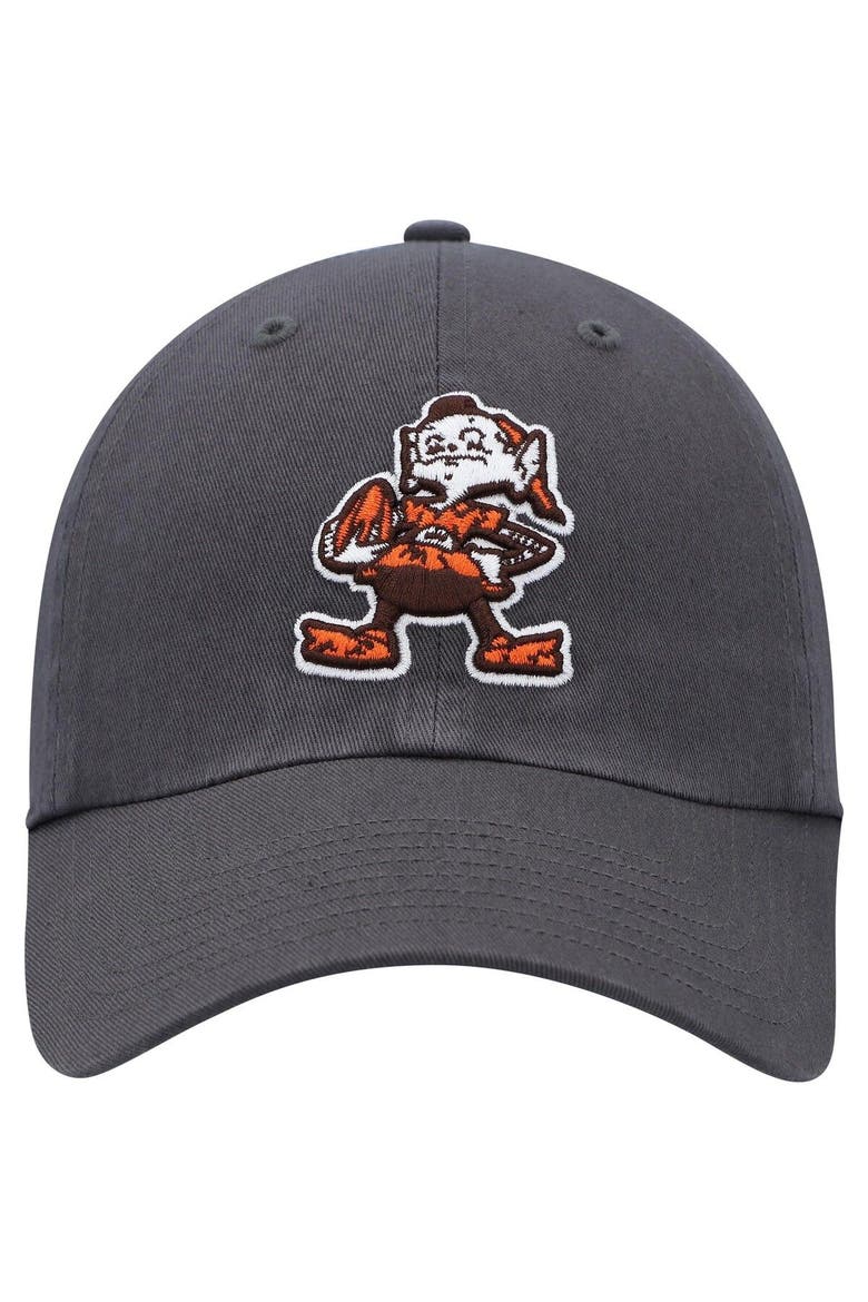 Men's '47 Charcoal Cleveland Browns Clean Up Brownie The Elf Legacy Adjustable Hat, Alternate, color, Charcoal