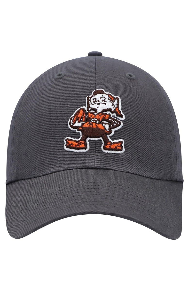 '47 Men's '47 Charcoal Cleveland Browns Clean Up Brownie The Elf Legacy Adjustable Hat, Alternate, color,