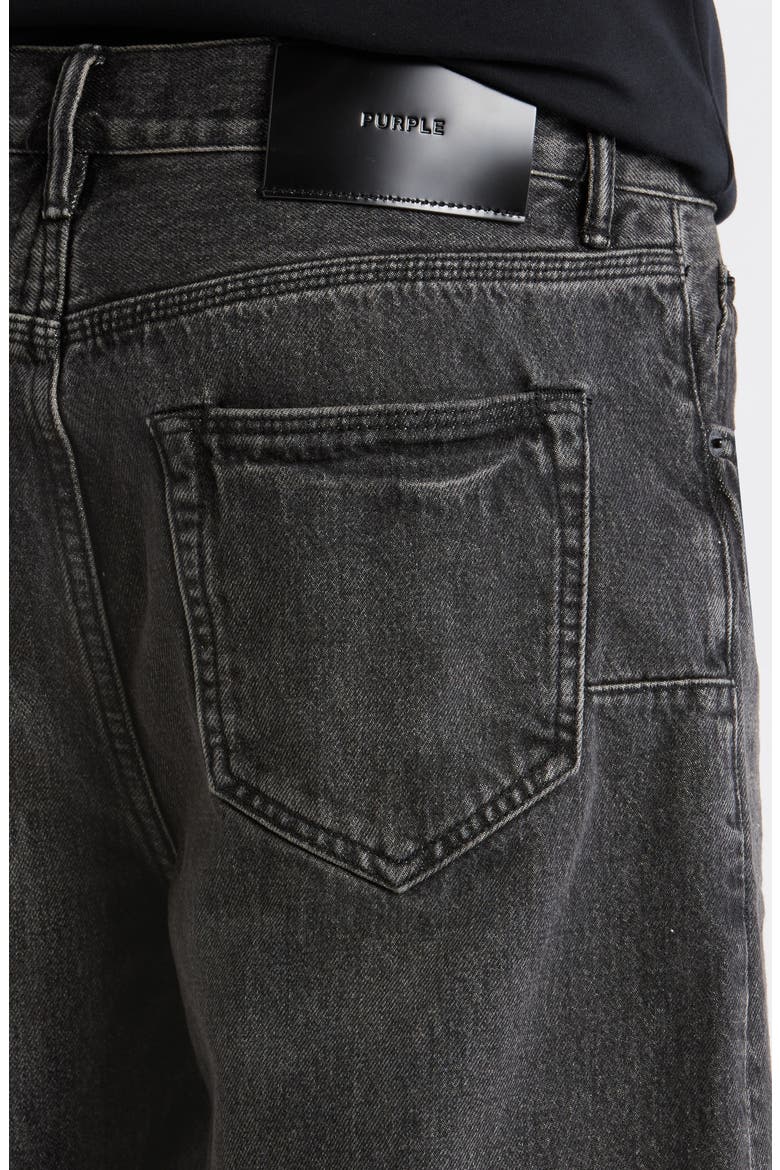 Kamari Denim Cutoff Shorts, Alternate, color, BLACK