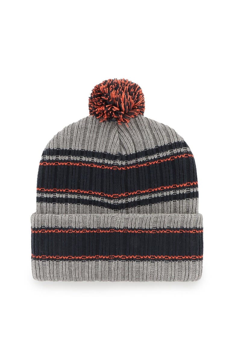 '47 Men's '47 Graphite Chicago Bears Rexford Cuffed Knit Hat with Pom, Alternate, color,