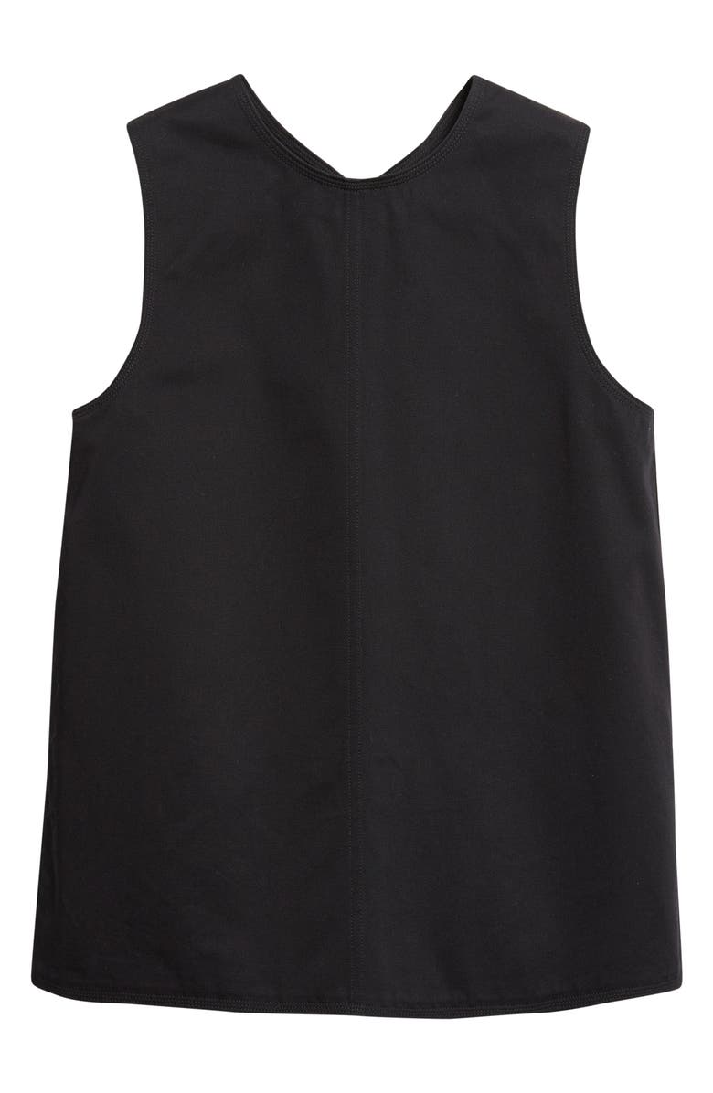 Proenza Schouler Nerina Sleeveless Cotton Drill Top, Alternate, color, Black