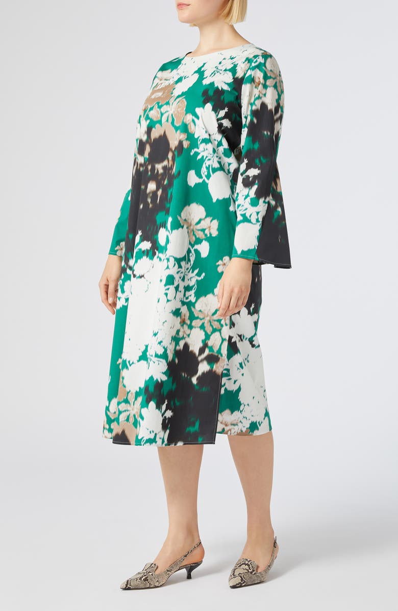 Marina Rinaldi Holiday Shift Dress, Main, color, White