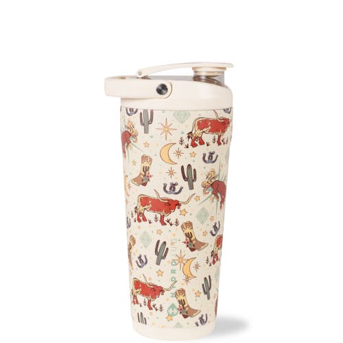 HydroJug New Stainless Steel Shaker 24oz - Insulated, Leakproof, BPA-Free with Silent Mixing Grate in Rodeo  product