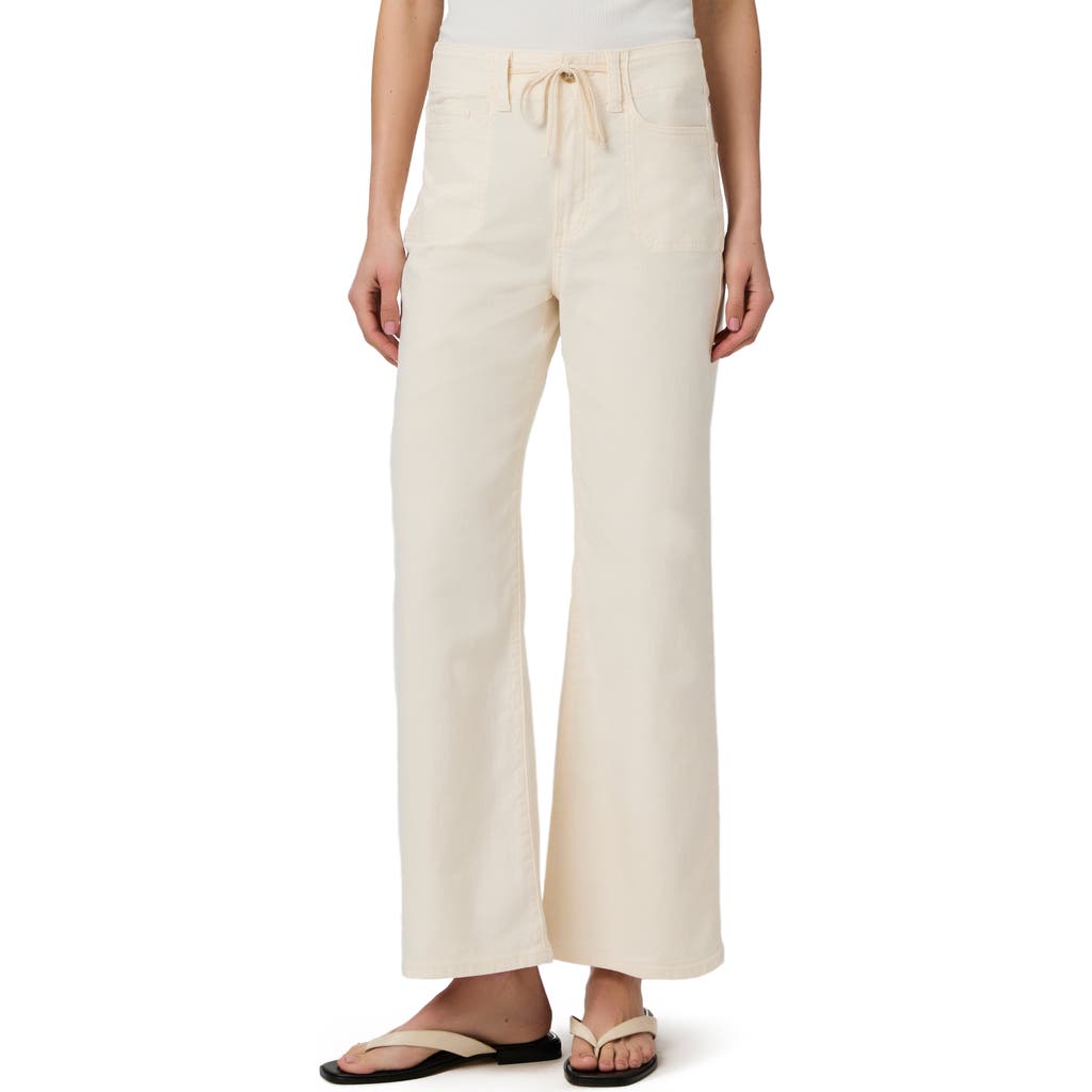 Paige Anessa Ankle Wide Leg Jean In Vintage Soft Sand In Quartz Sand