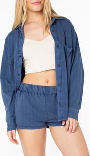 Roxy Sandpiper Cotton Button-Up Shirt