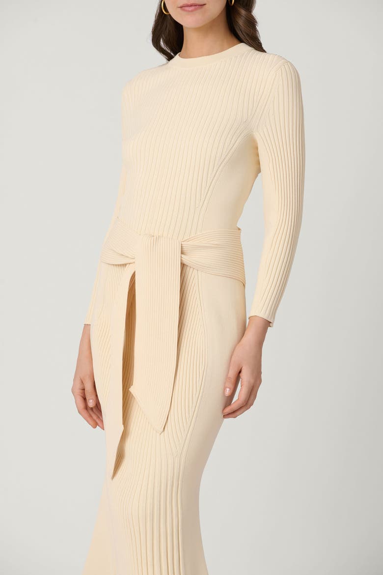 Sam Tie Knit Dress, Alternate, color, Cream