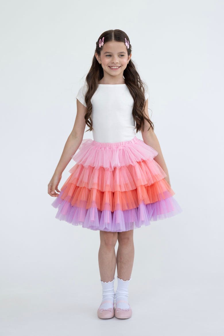 Ombre Tutu Skirt, Alternate, color, Multicolor