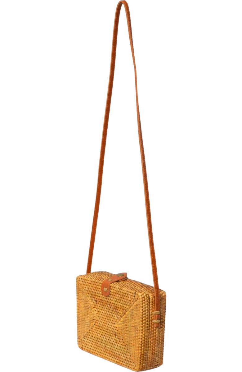 Jelavu Rae Handwoven Rattan Crossbody Bag, Alternate, color, Tan