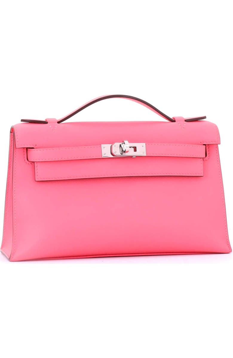 Pre-Owned Hermes Kelly Pochette Swift, Alternate, color, Rose Azalee
