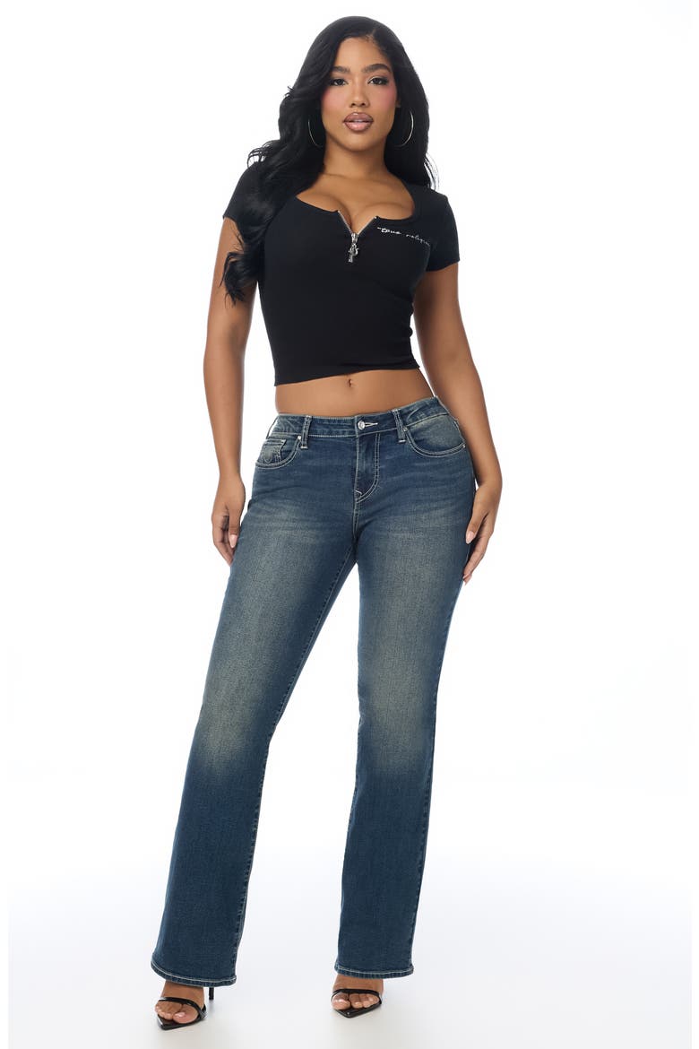 Becca Bootcut Leg Jeans, Alternate, color, MEDIUM COWBOYS WORK WASH