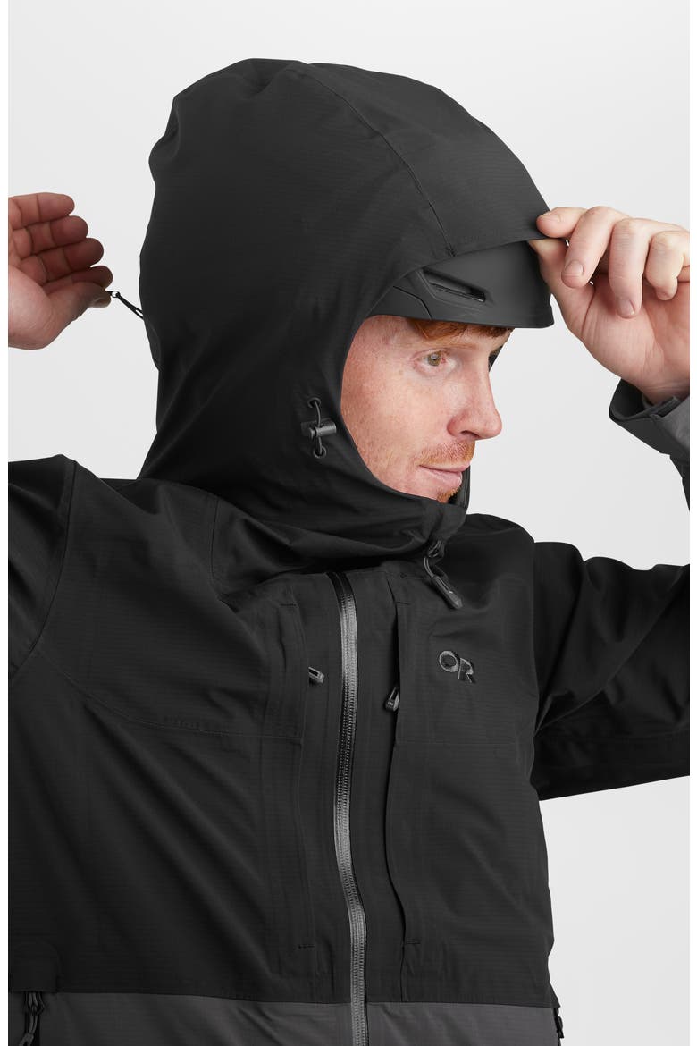 Men's Carbide Pertex® Shield Waterproof Snow Jacket, Alternate, color, BLACK/STORM