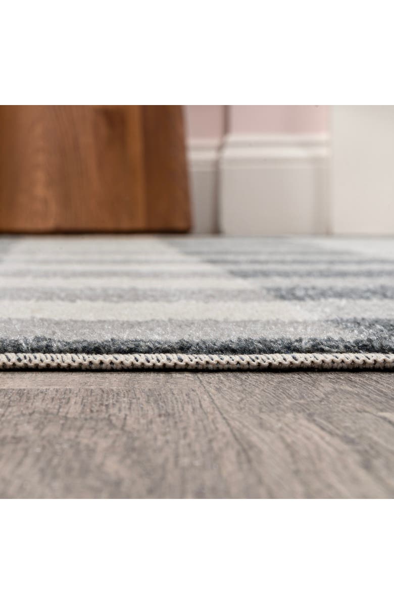 JONATHAN Y Gingham Gradient Plaid Cottage Machine-Washable Area Rug, Alternate, color, Light Gray/Dark Gray/Cream