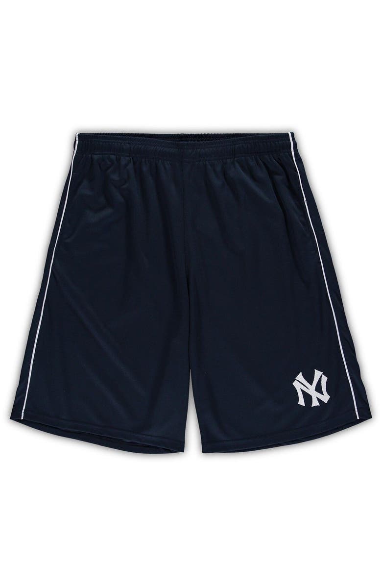 PROFILE Men's Profile Navy New York Yankees Big & Tall Mesh Shorts, Alternate, color, 
