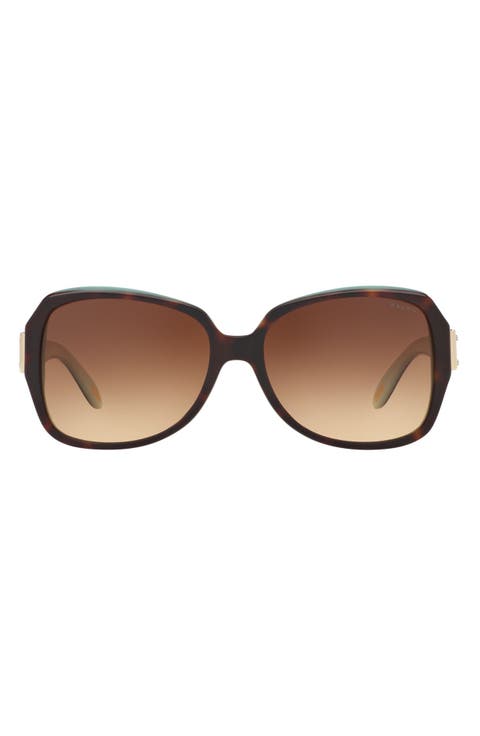 58mm Gradient Butterfly Sunglasses