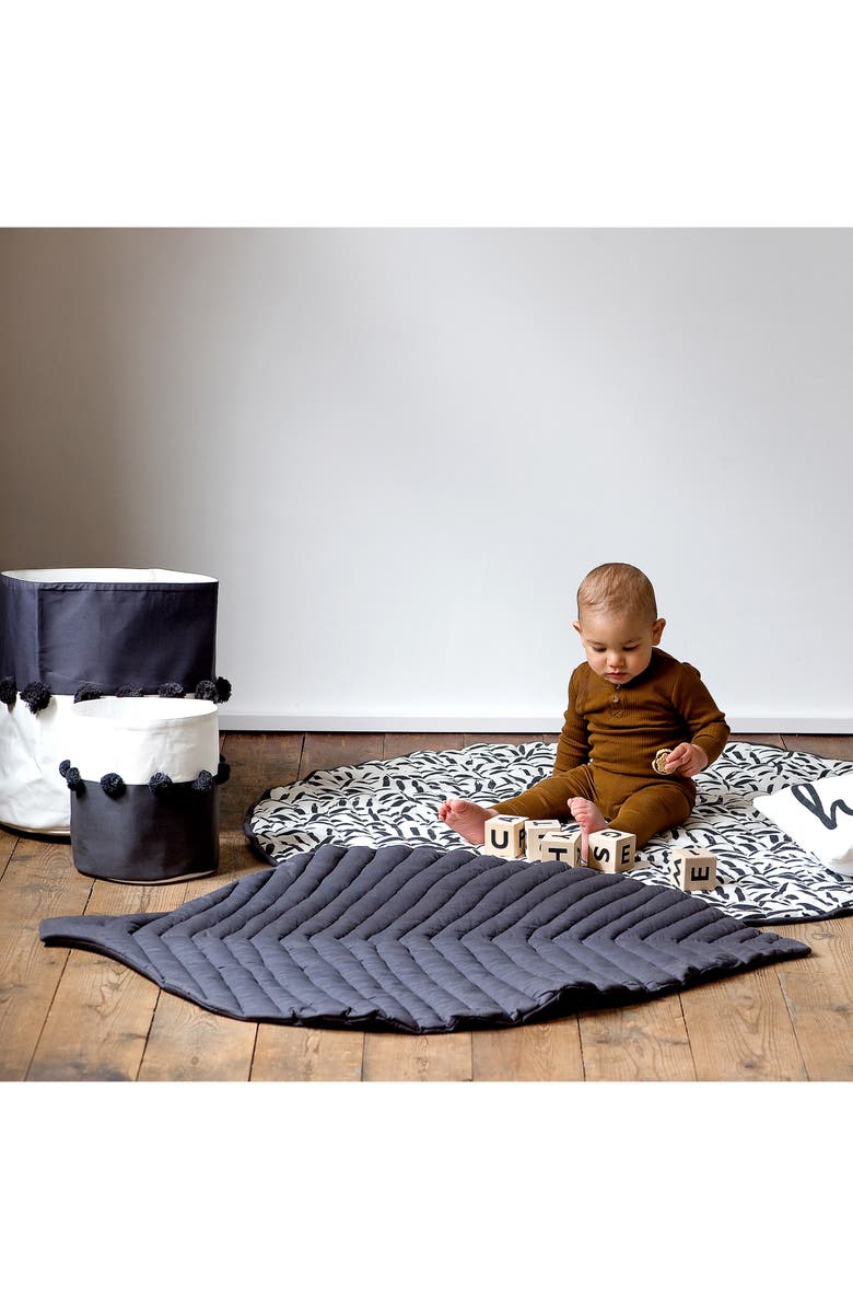 Toddlekind Organic Cotton Leaf Play Mat, Alternate, color, 