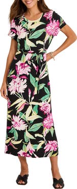 Tommy Bahama Twilight Bloom Knit Midi Dress