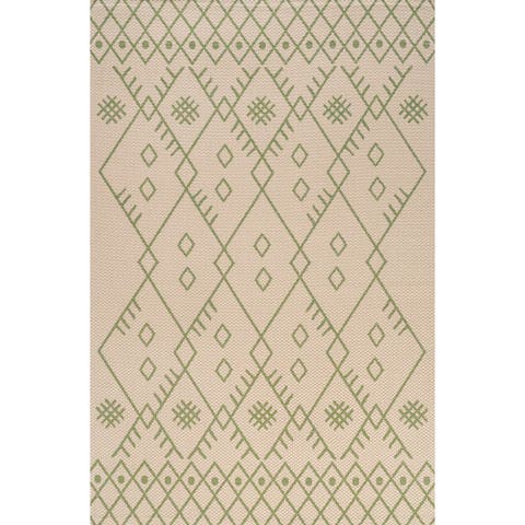 Boho Moroccan Indoor/Outdoor Area Rug