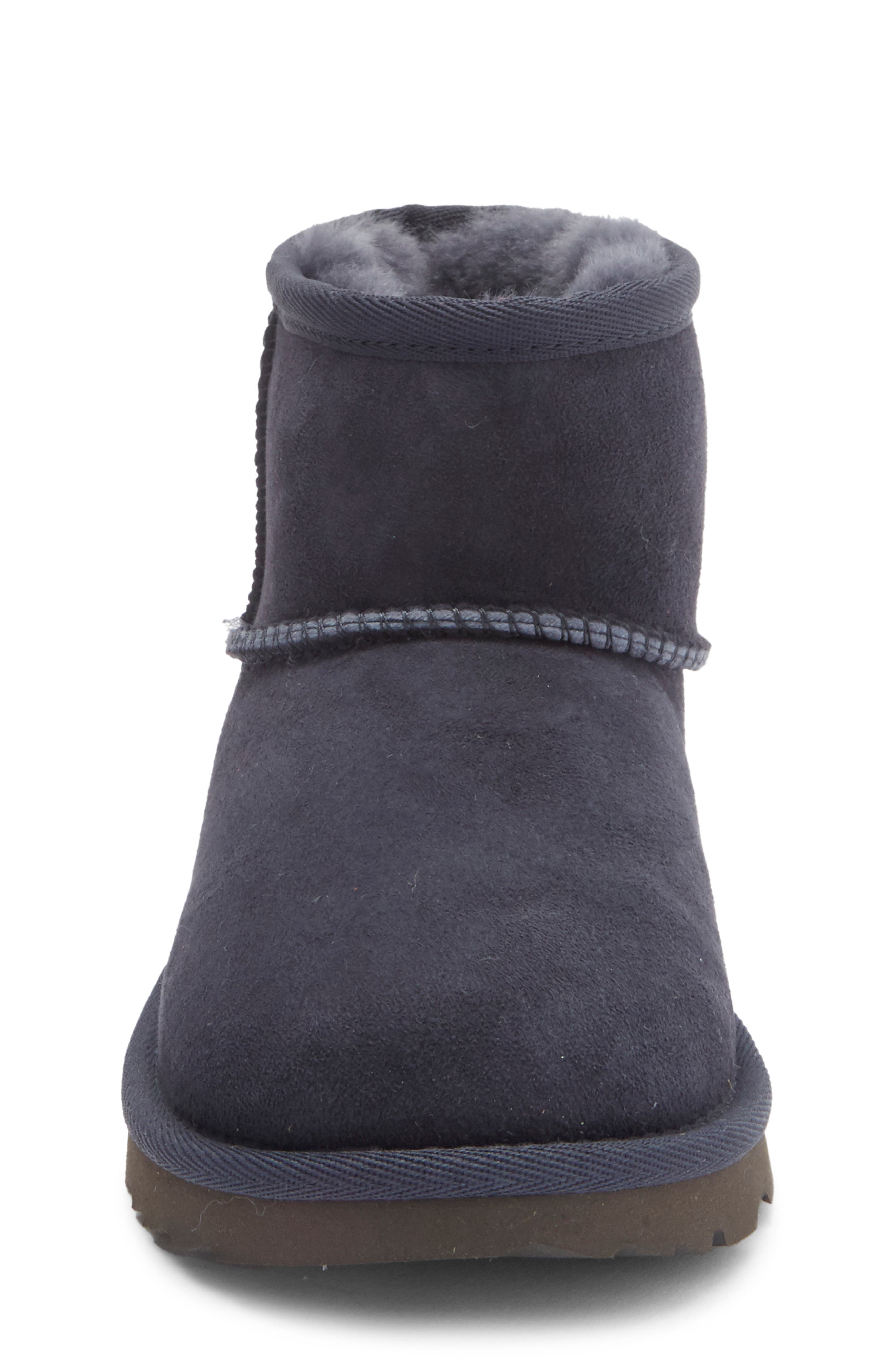 Kids' Classic Mini II Water Resistant Genuine Shearling Boot, Alternate, color, EVE BLUE