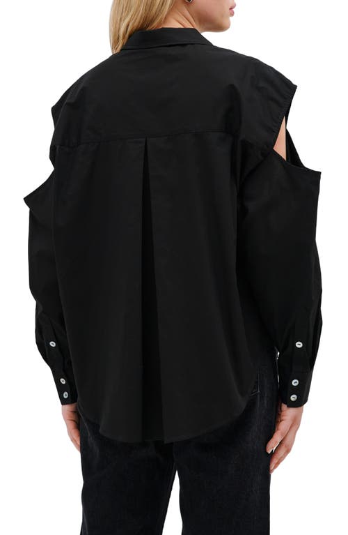 Marcella Downtown Cold Shoulder Button-up Shirt