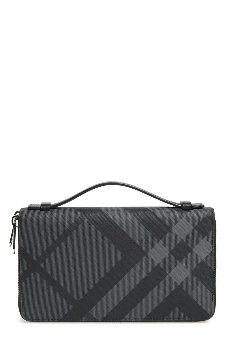 Reeves Zip Wallet, Main, color, CHARCOAL BLACK
