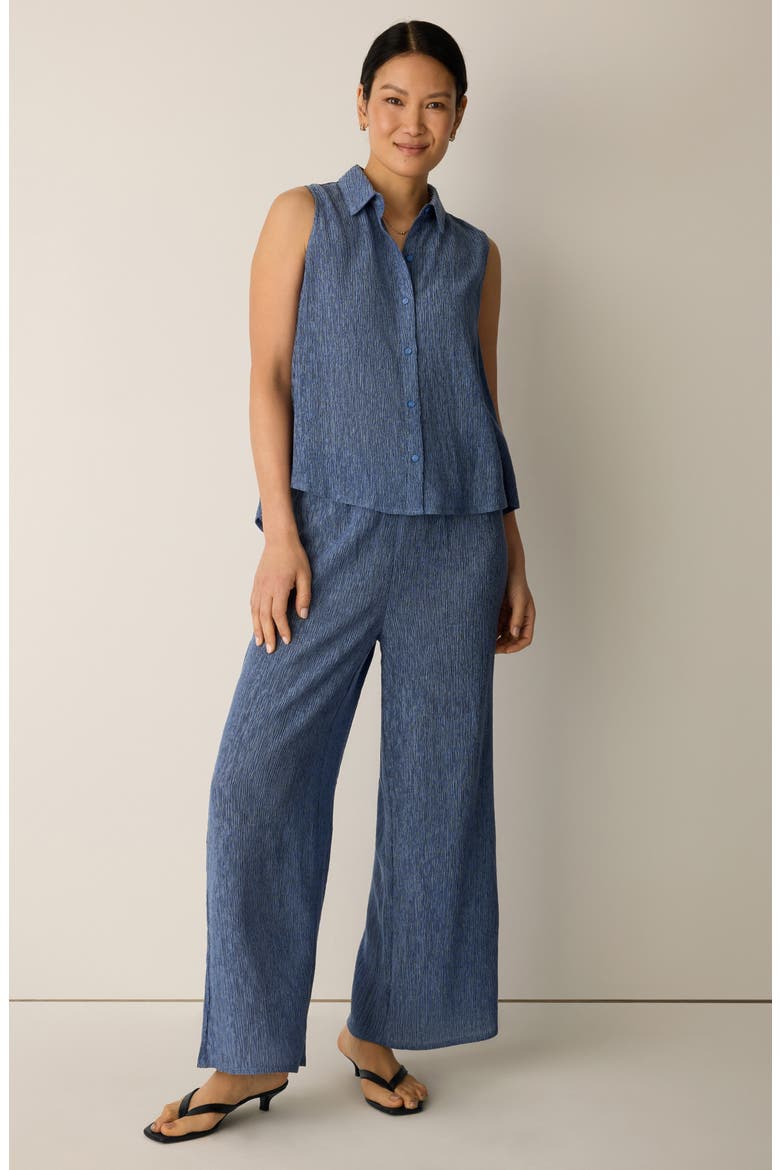 Ankle Wide Leg Pants, Alternate, color, CORNFLOWER