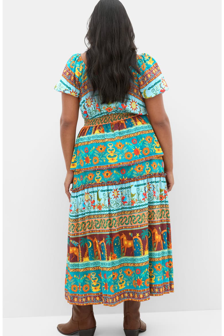 Amaria Print Top, Alternate, color, PARADISO
